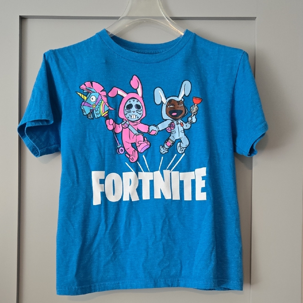 Fortnite Blue Kids Short Sleeve Tee